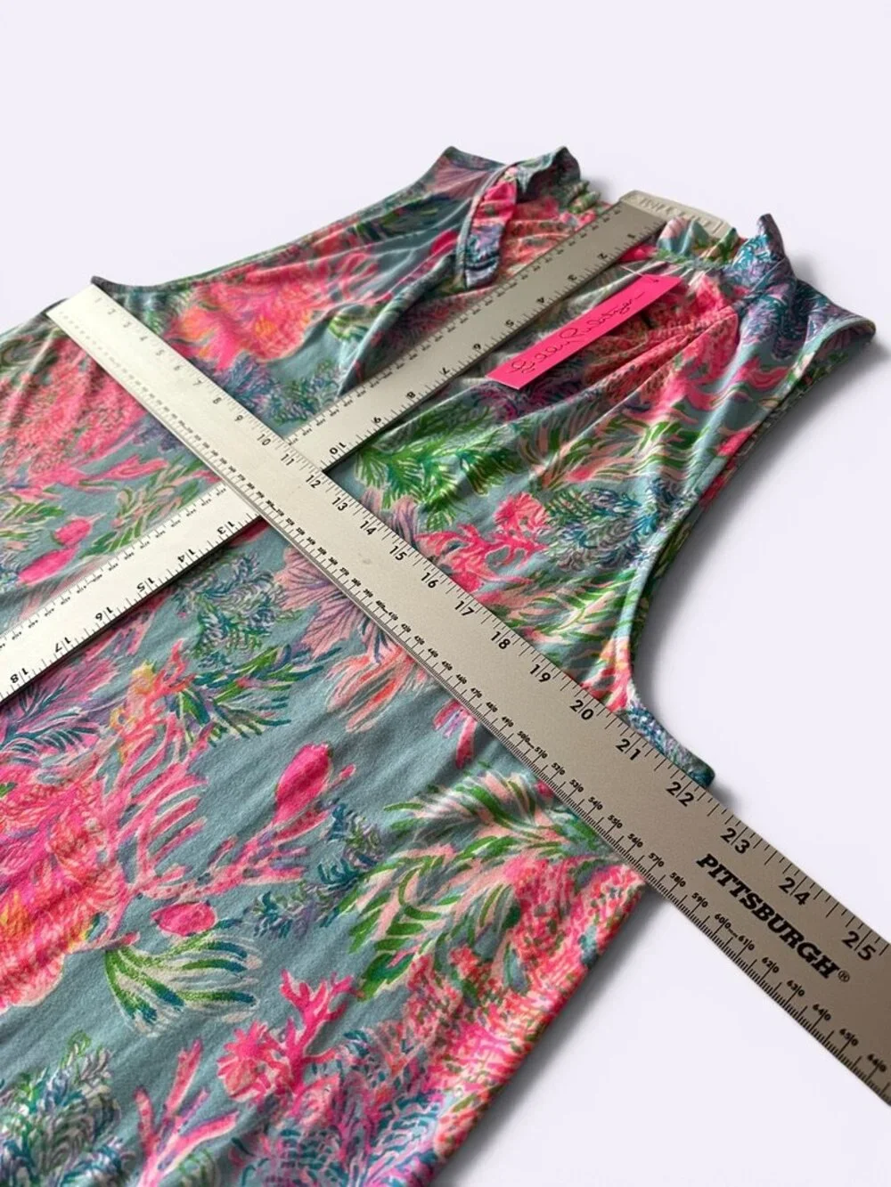 Lilly Pulitzer Women's MALONE Mini Dress Celestial Blue Cay To My Heart XXL NEW - Picture 8 of 8